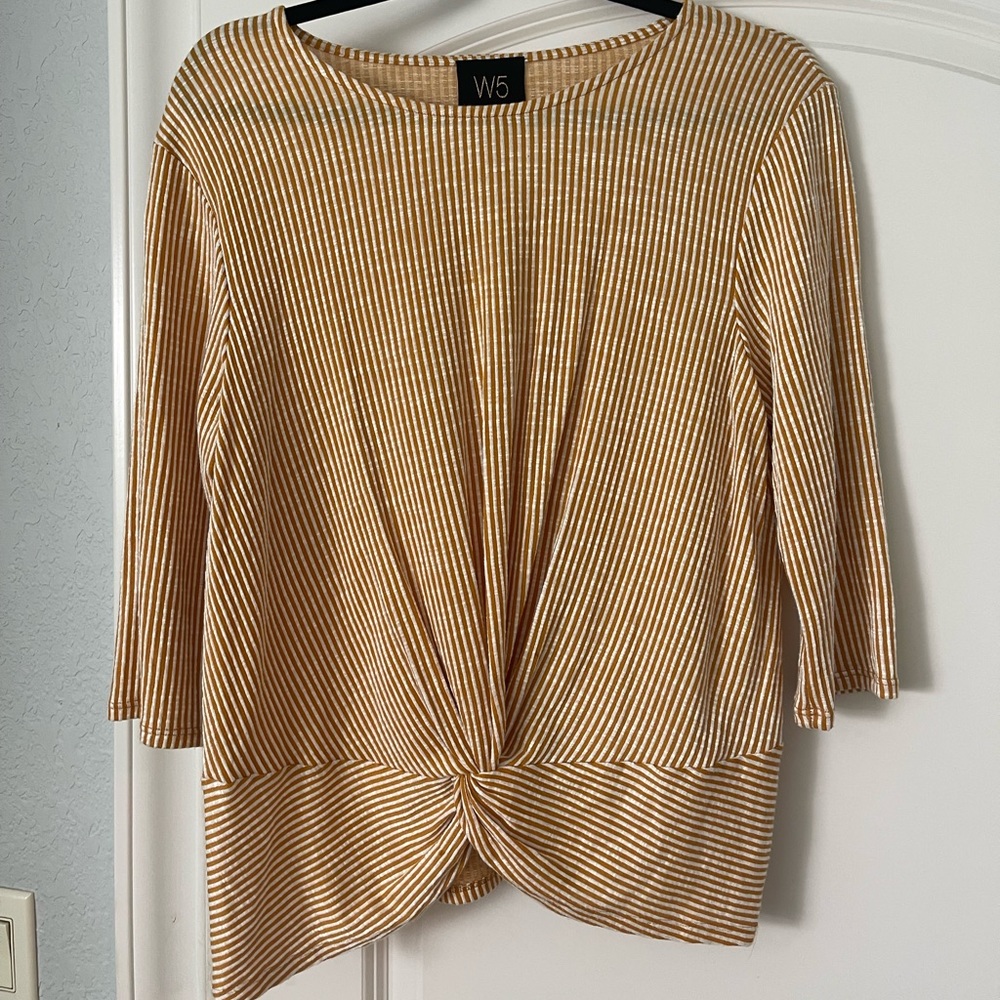 Yellow stripe shirt, worn 2x. Size medium.
